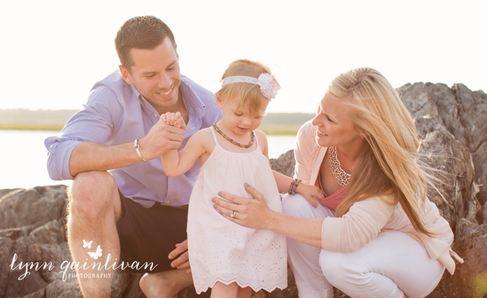Massachusetts Family Photographer Beach Sunset Mom with Child