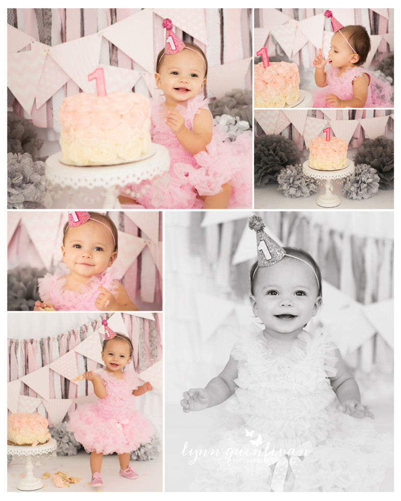 MA First Birthday Photography The Queens Cups Cake smash