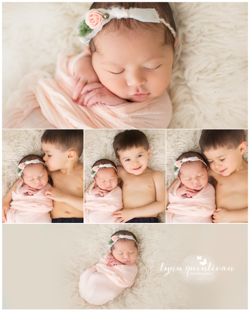 Massachusetts Newborn Photographer Siblings Beautiful Big Brother Sister