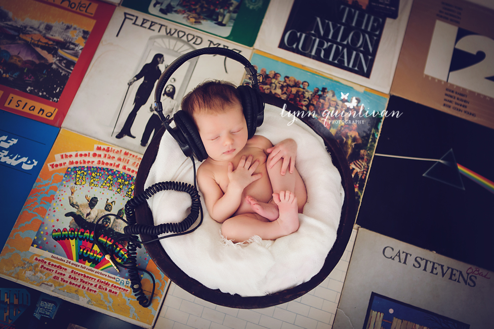 Music Themed Newborn Photos