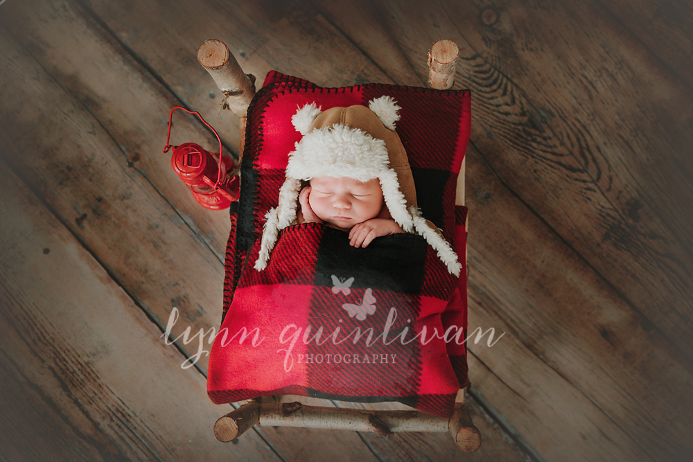 Massachusetts Rustic Newborn Photography