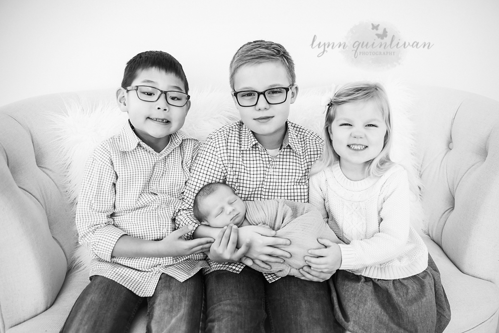 Black and White Newborn Photos in MA