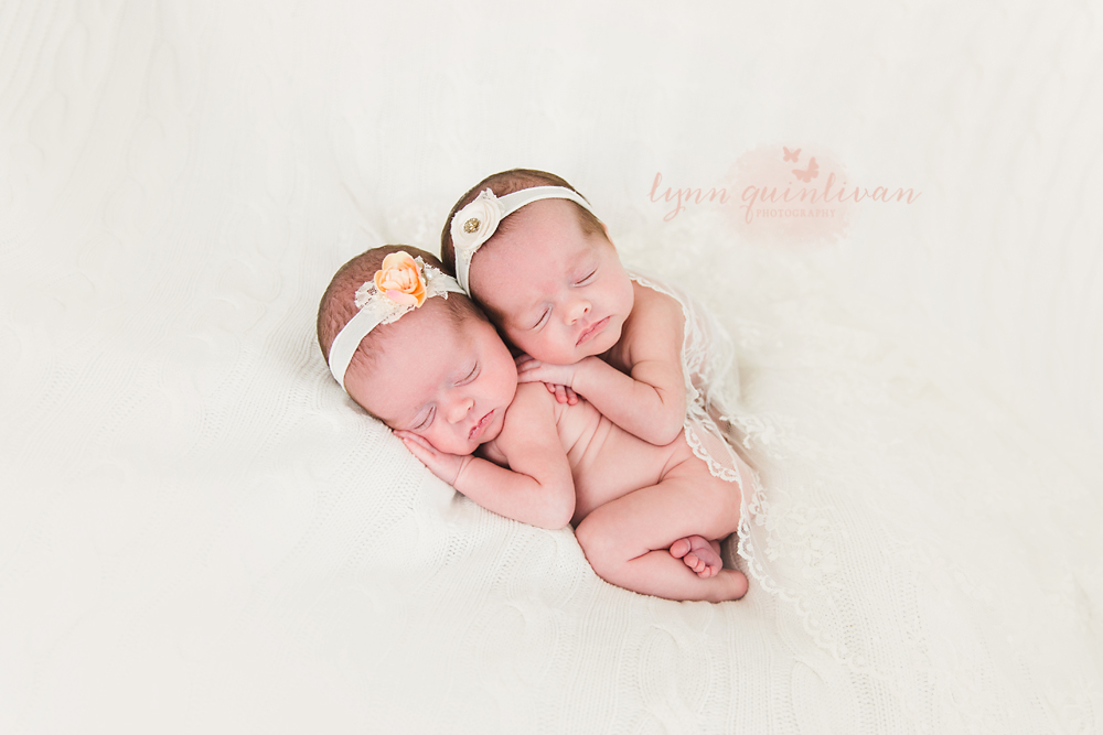 Newborn Twin Photography in MA