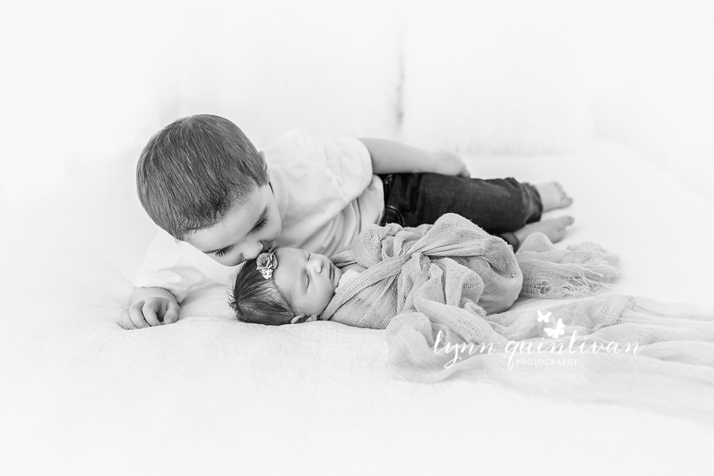 Newborn Sibling Photos in Boston MA